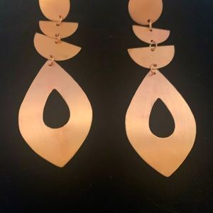 Copper hand crafted earrings
